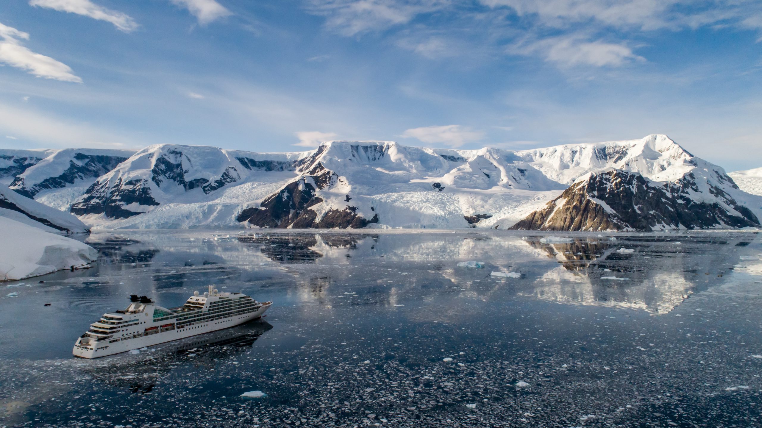 Seabourn Quest in Neko Harbor Antarctica